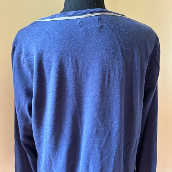**KATE SPADE* Blue Long Sleeve "In Your Dreams" Sleep Shirt Size Medium - Picture 5 of 8